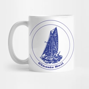 Classic Sail - Gaff Rigged Cutter Sailboat Mug